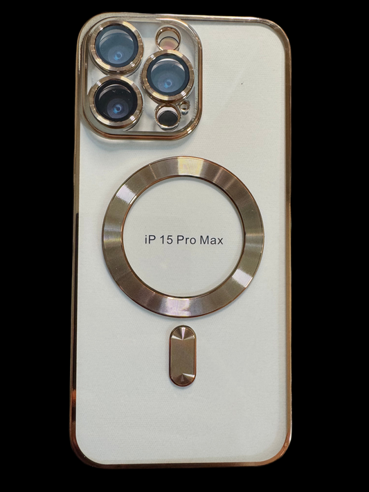 Gold/Clear Shockproof IPhone 15 pro max