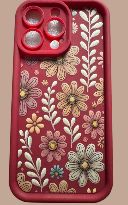Shockproof Flower Case iPhone 15 pro max