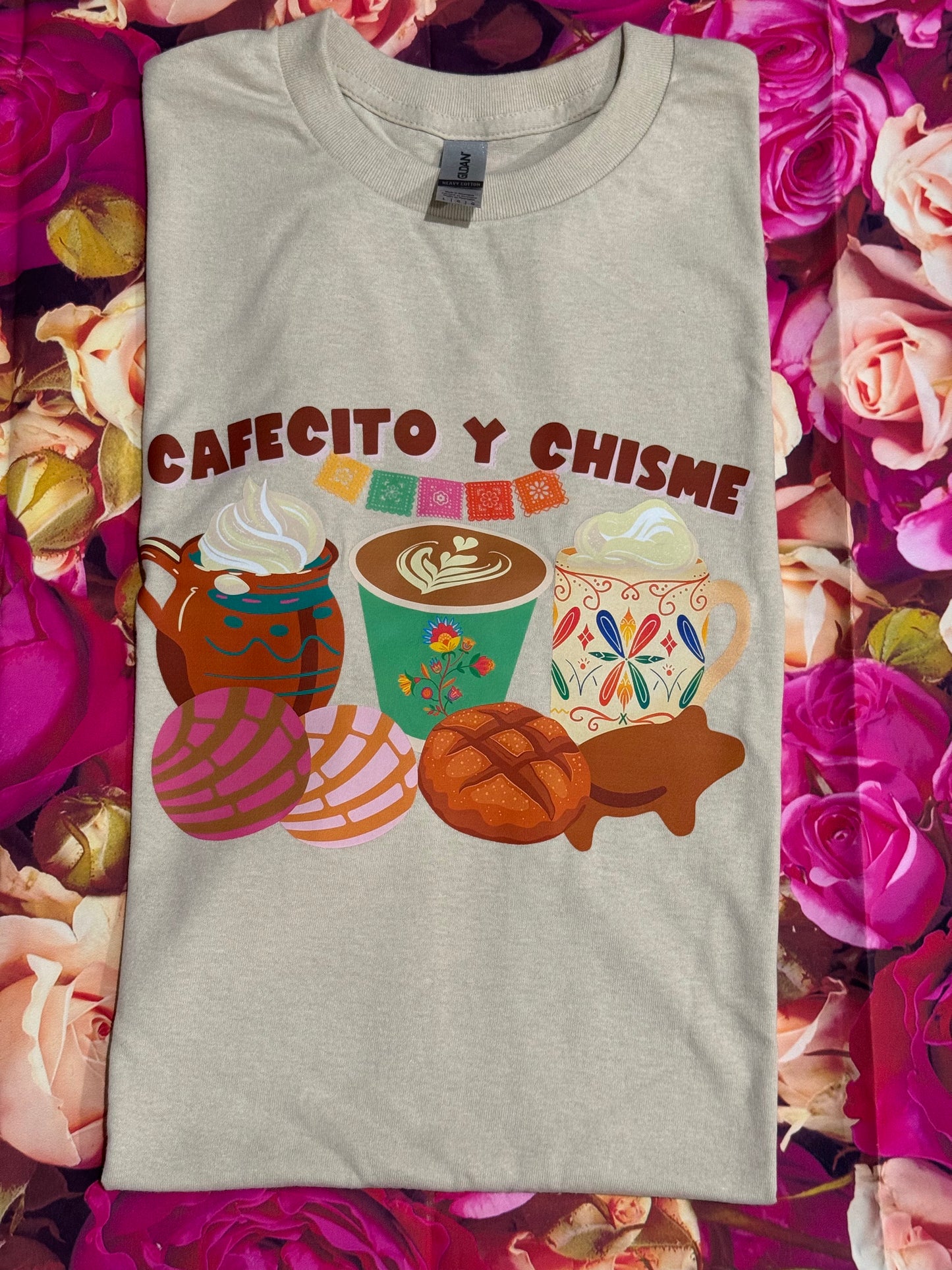 Cafecito Y Chisme Beige Color