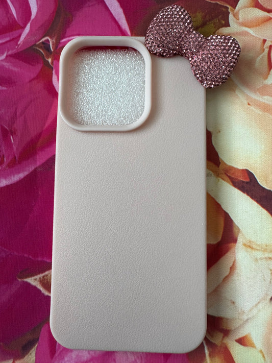 Pink Rhinestone Bow 15 Pro
