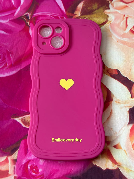 Cute Gold Heart IPhone 15